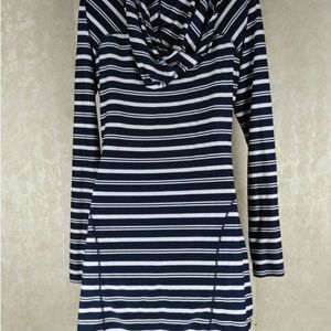 Athleta Striped Wick It Wader Swim Cover Up Medium